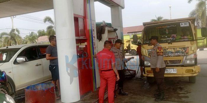 Polsek Sangatta Utara Sasar SPBU, Antisipasi Penyalahgunaan Barcode BBM Subsidi