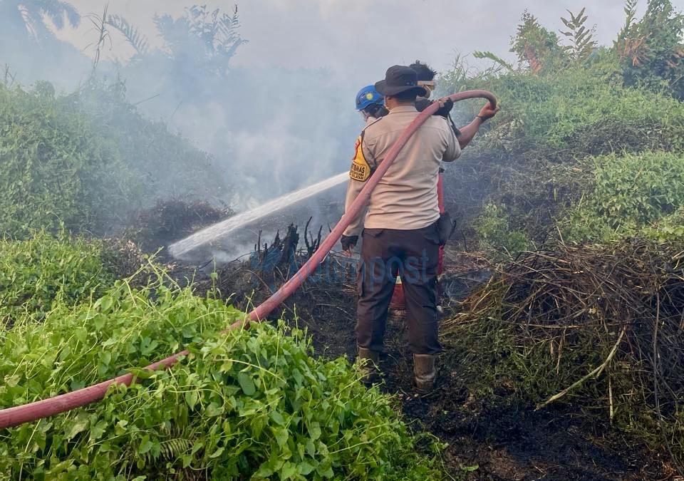 5 Hektare Lahan Terbakar di Sangatta Selatan, Polsek dan Tim Gabungan Turun Tangan 5 Hektare Lahan Terbakar di Sangatta Selatan, Polsek dan Tim Gabungan Turun Tangan