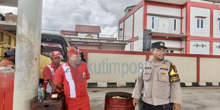 Cek 8 SPBU, Polsek Sangatta Utara Pastikan Stok BBM Aman