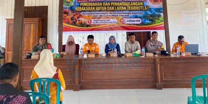Desa Tanjung Labu Perkuat Kolaborasi Penanganan Karhutla, Bimtek Libatkan Lintas Sektor