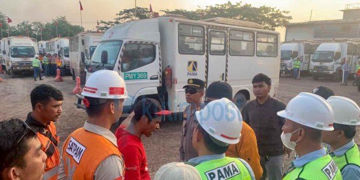 Mogok Kerja PT Bagong di Sangatta, Kapolsek Bambang Eko Kawal Aksi Buruh