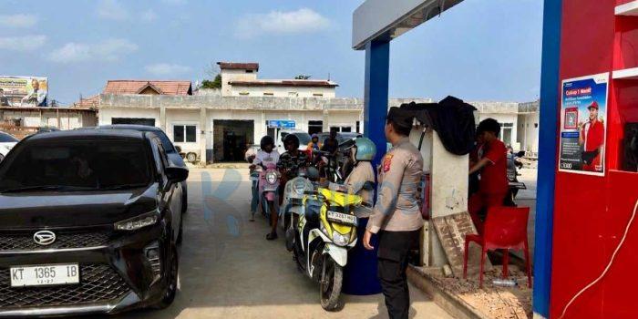 Antisipasi Kelangkaan BBM, Polsek Sangatta Utara Sisir 8 SPBU