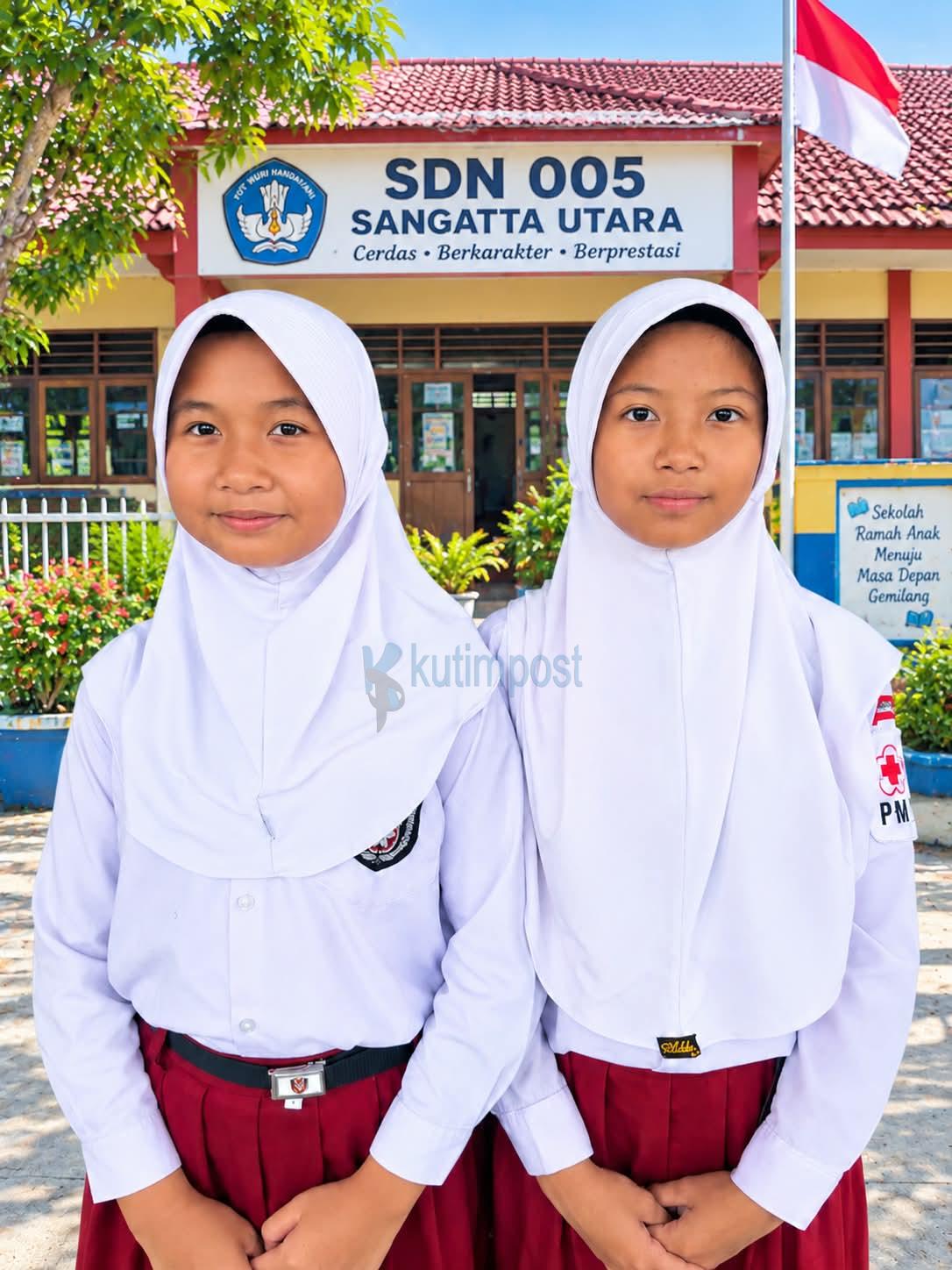 Pelajar SDN 005 Sangatta Utara Deklarasikan Perang terhadap Narkoba, Dukung Generasi Emas 2045