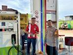 Polsek Sangatta Cek SPBU, Waspadai Antrean Pertalite